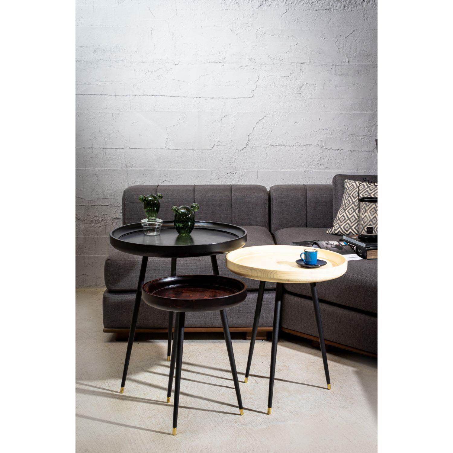 Spring Zigon Sehpa Takımı | Servis Sehpası | Üçlü Set Sehpa Takımı | MDF