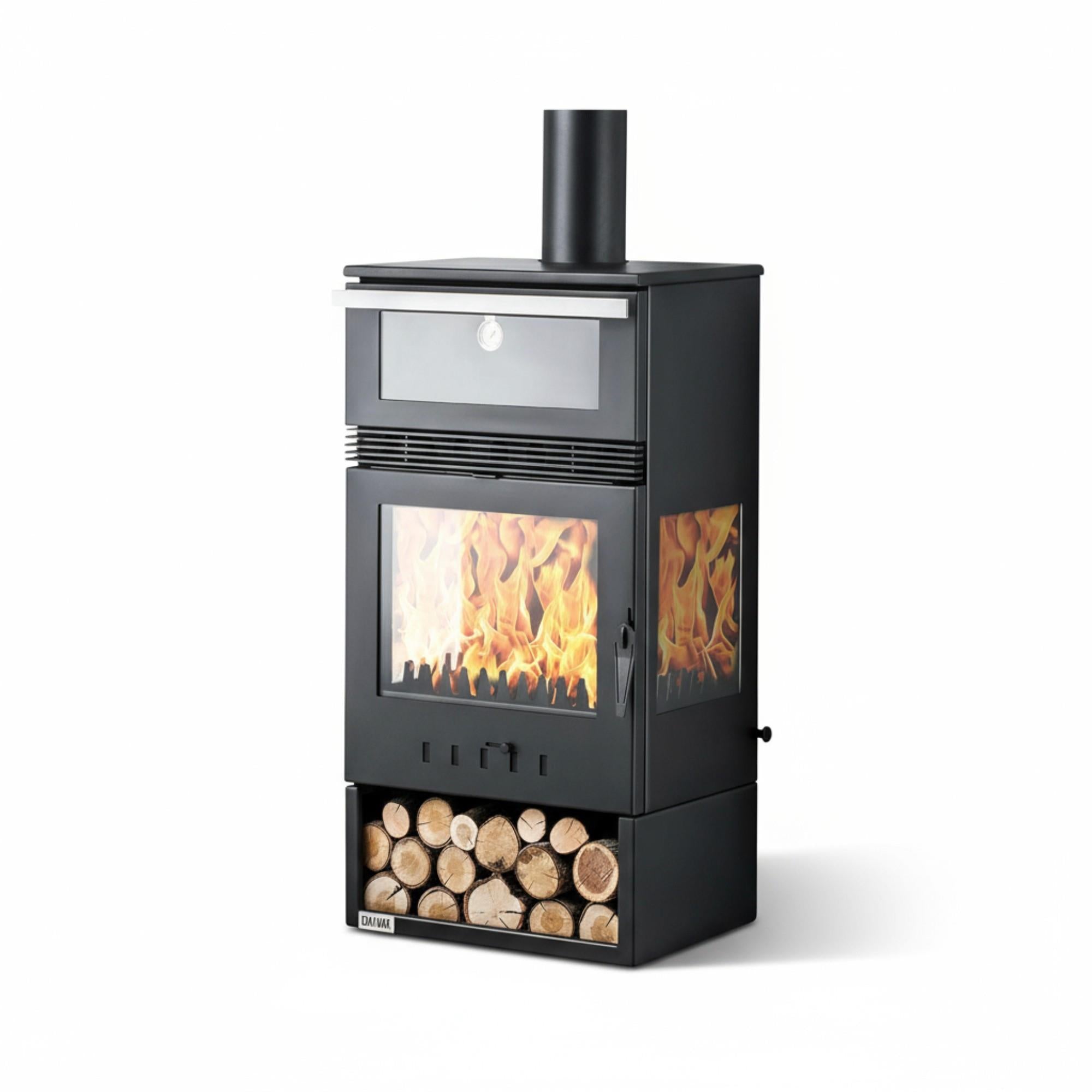 ReHome DKS-15 Katı Yakıt Sobası | Şömine Görüntülü Odun Sobası
