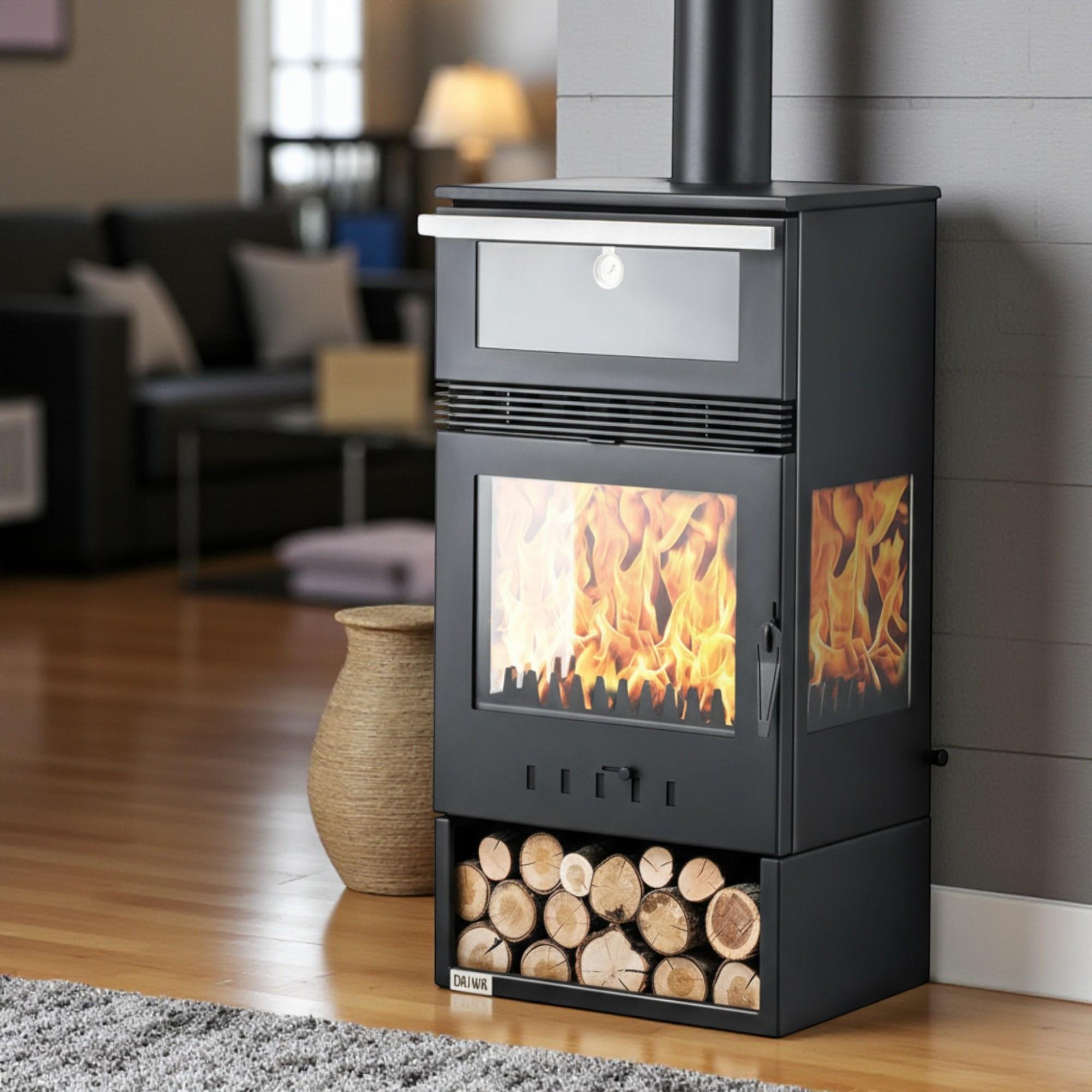 ReHome DKS-15 Katı Yakıt Sobası | Şömineli Fanlı Odun Sobası