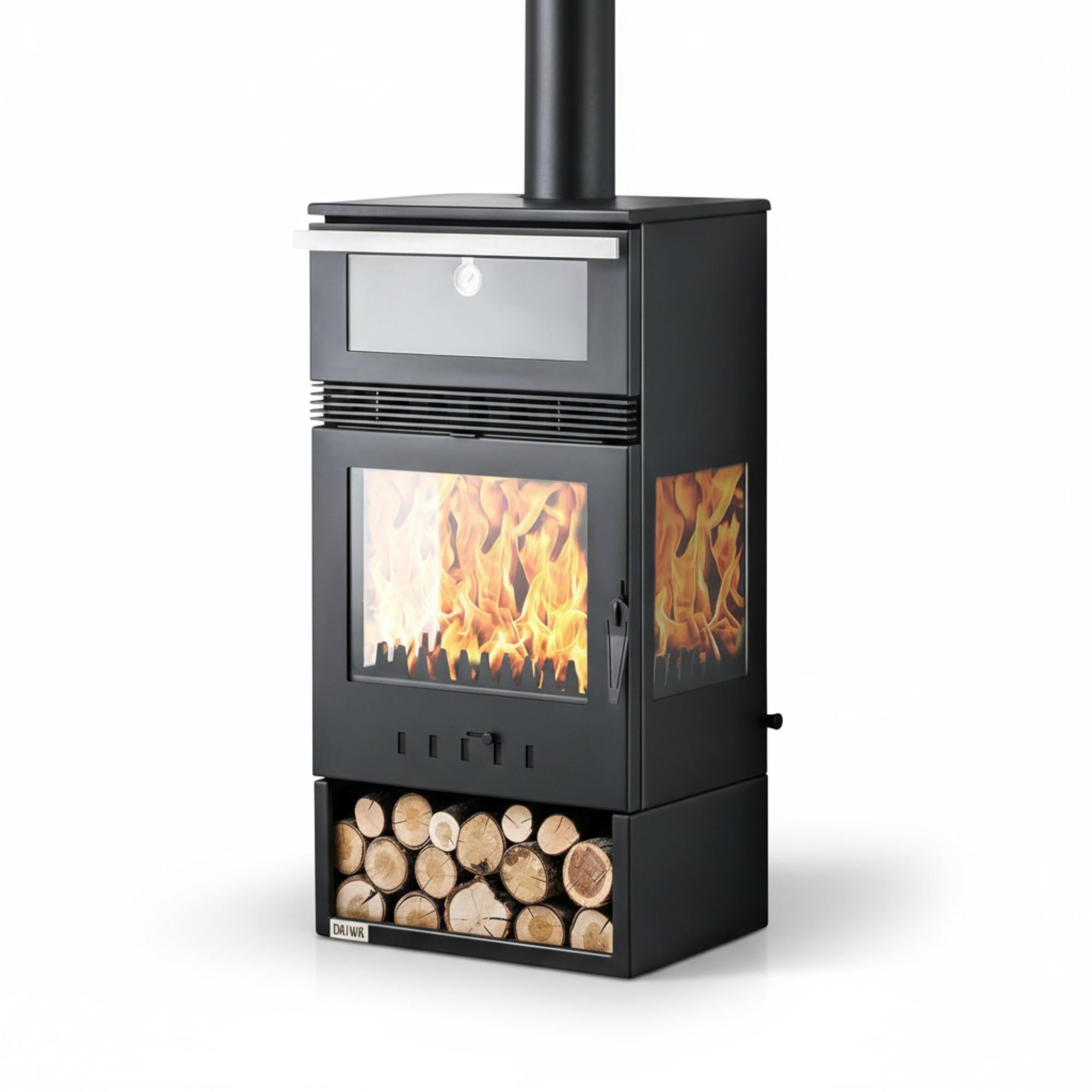 ReHome DKS-15 Katı Yakıt Sobası | Şömineli Fanlı Odun Sobası