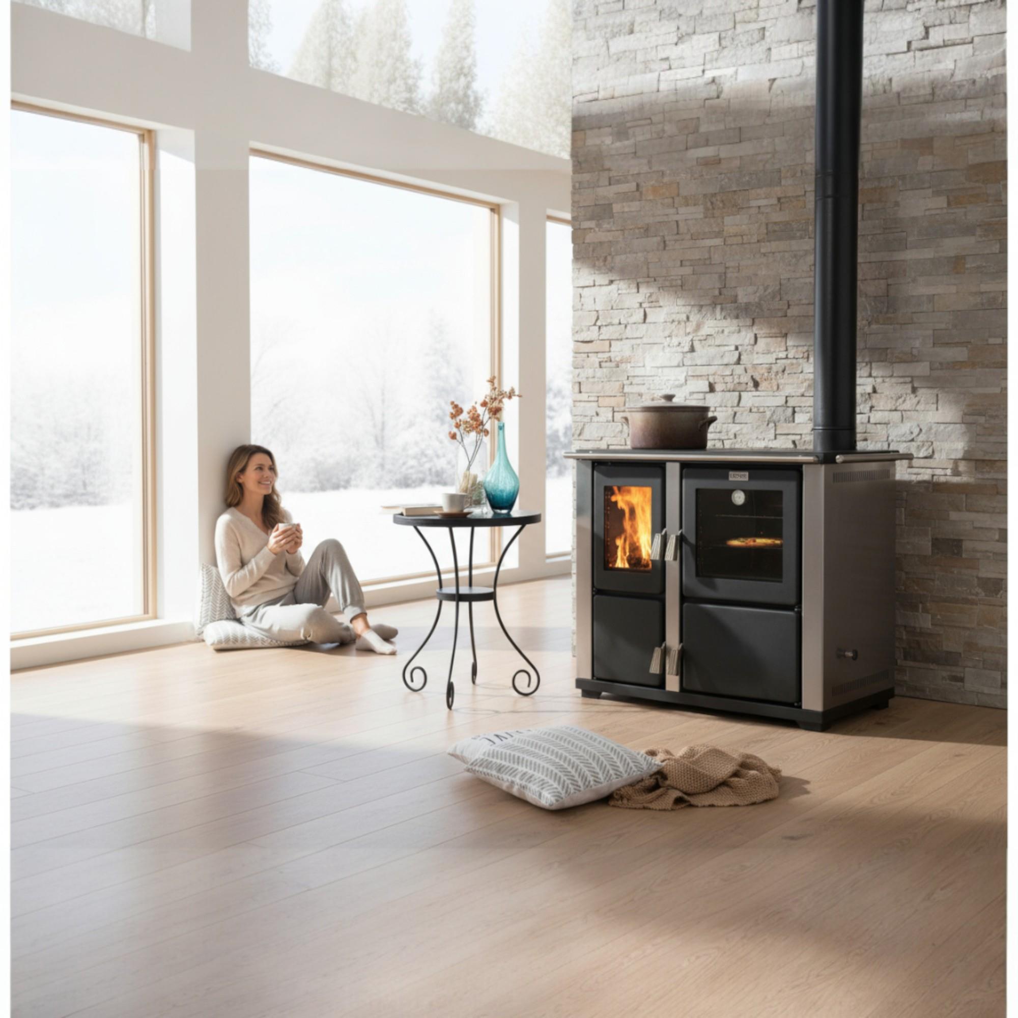 ReHome DKS-18 Katı Yakıt Sobası | Fırınlı Odun Sobası