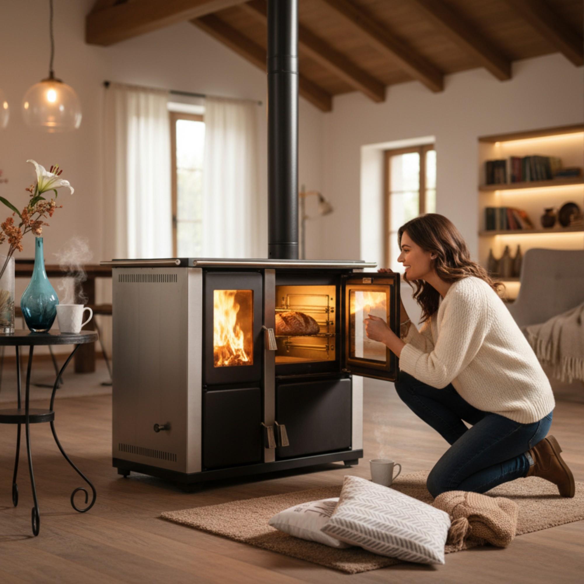 ReHome DKS-18 Katı Yakıt Sobası | Fırınlı Odun Sobası