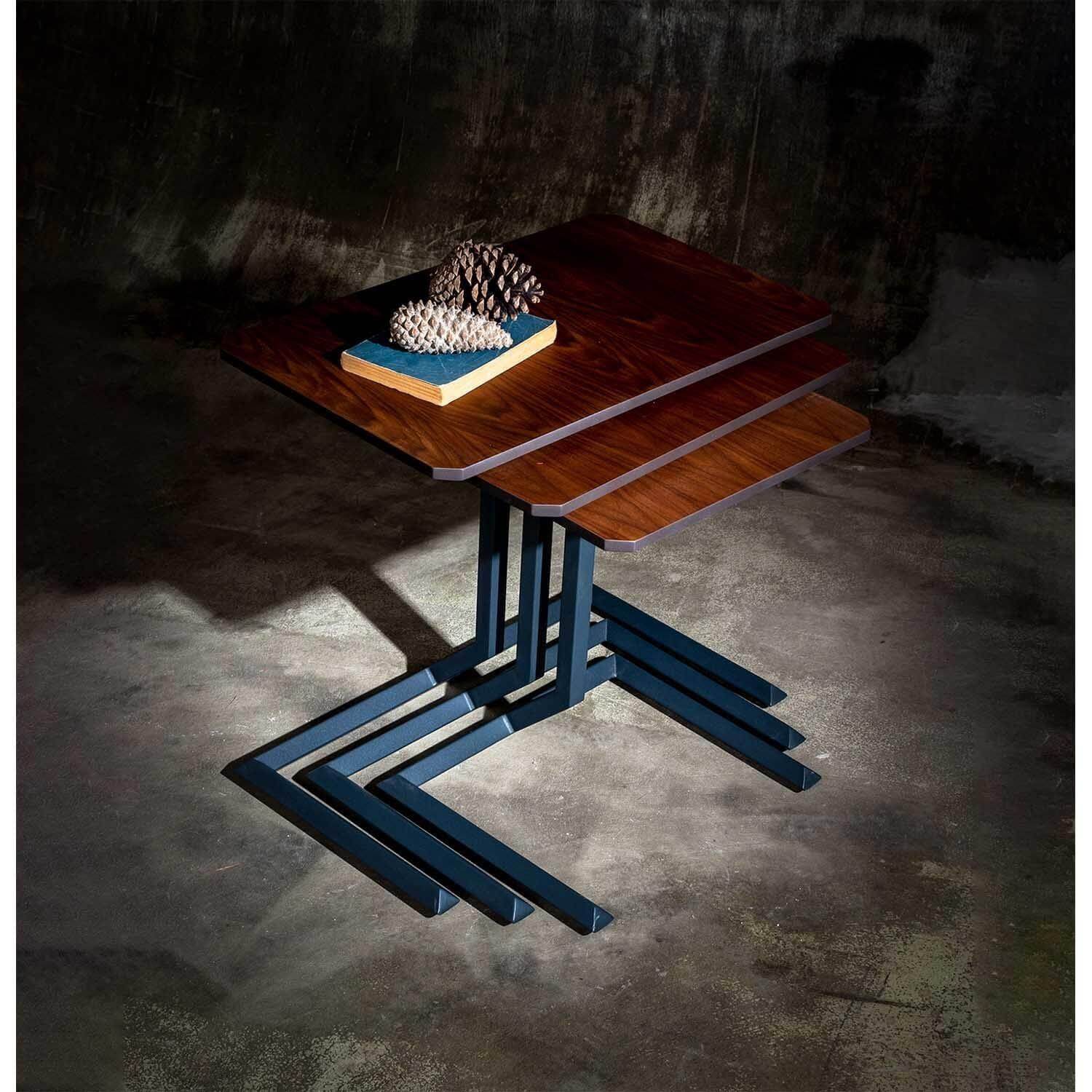 Trigon Servis Sehpa | Ceviz Zigon Sehpa