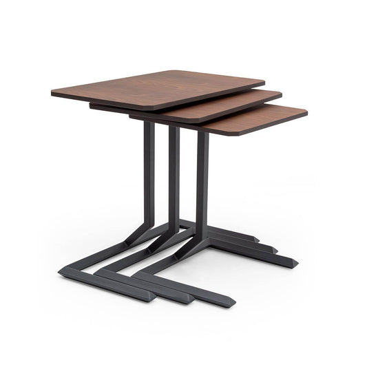 Trigon Servis Sehpa | Ceviz Zigon Sehpa