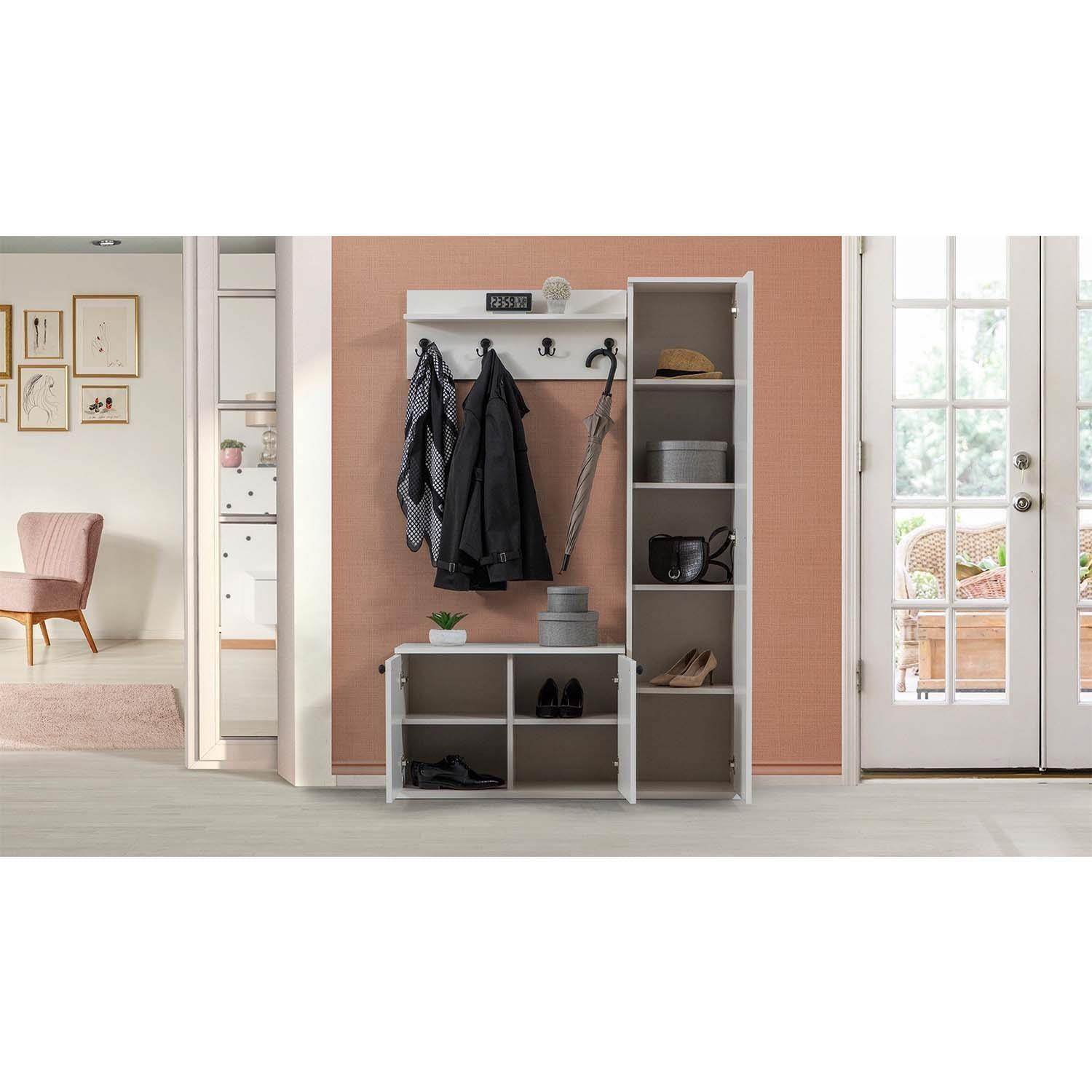 ReHome Urban Cream Portmanto Ayakkabılık