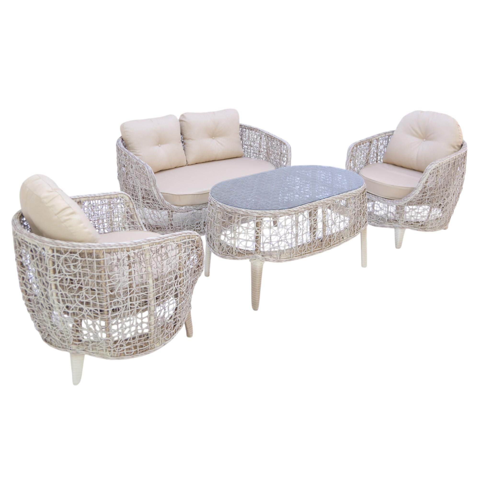 Zenda | 2+1+1+Sehpalı Bahçe Balkon Oturma Takımı