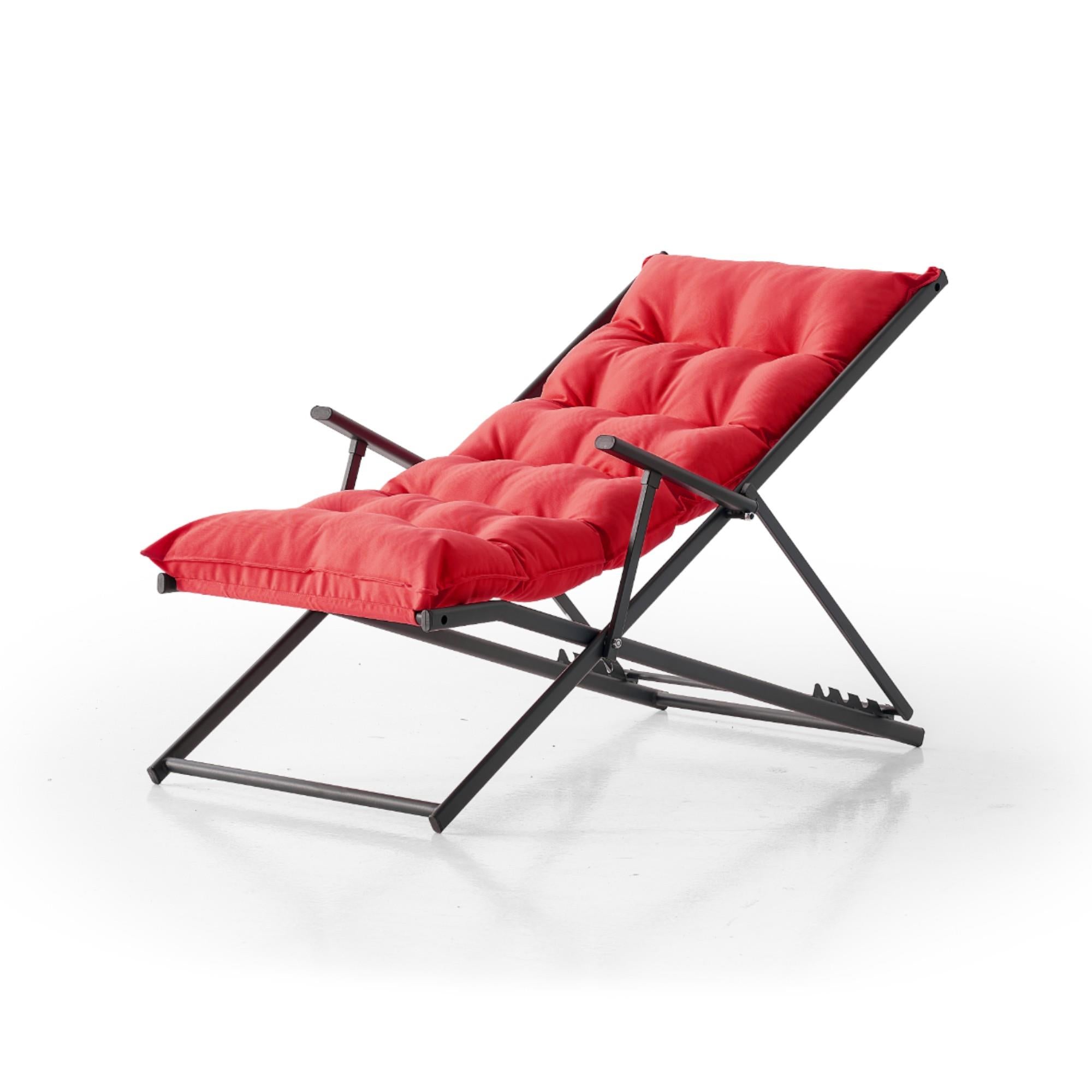 Relax Ayarlanabilir Bahçe Balkon Koltuğu | Minderli Şezlong