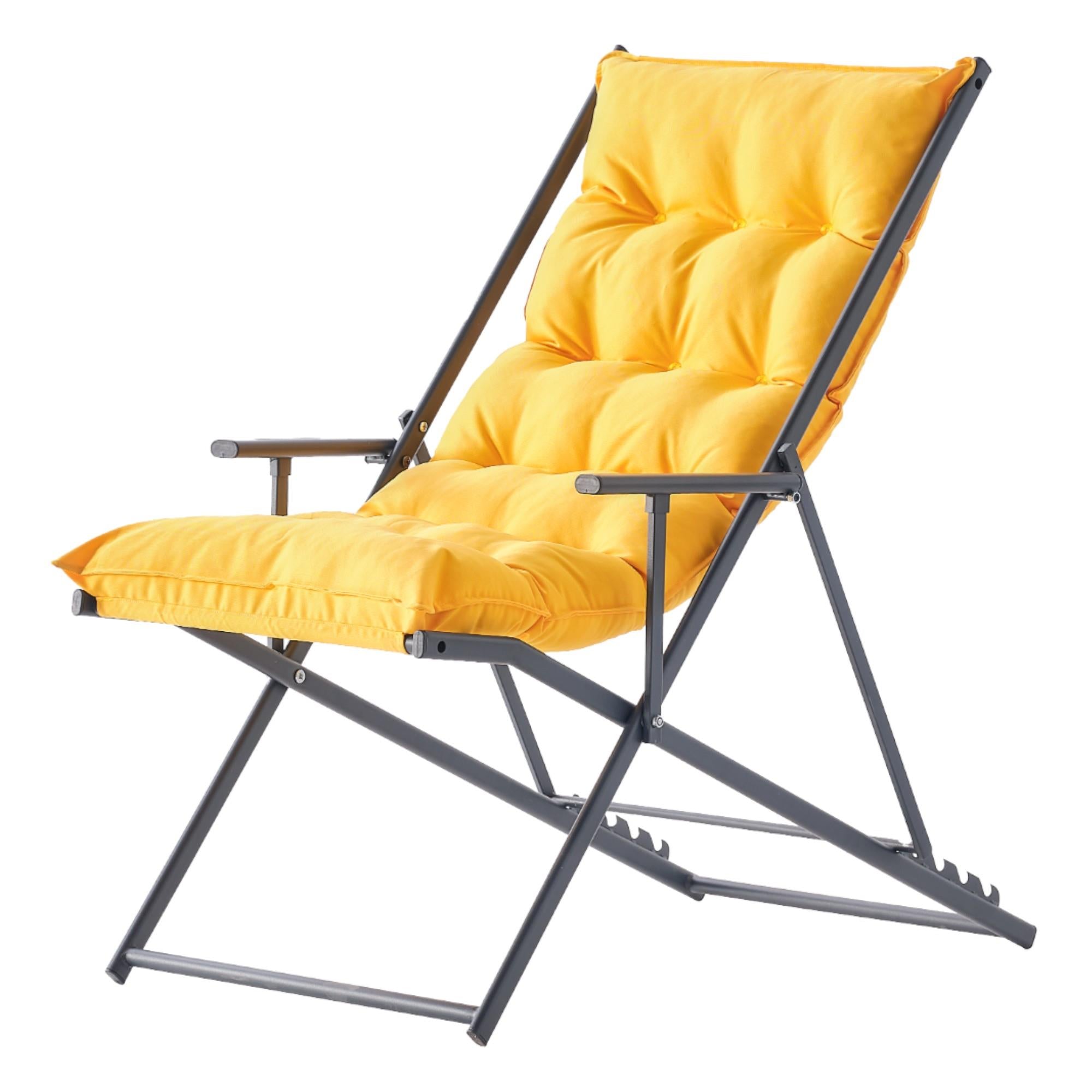 Relax Ayarlanabilir Bahçe Balkon Koltuğu | Minderli Şezlong