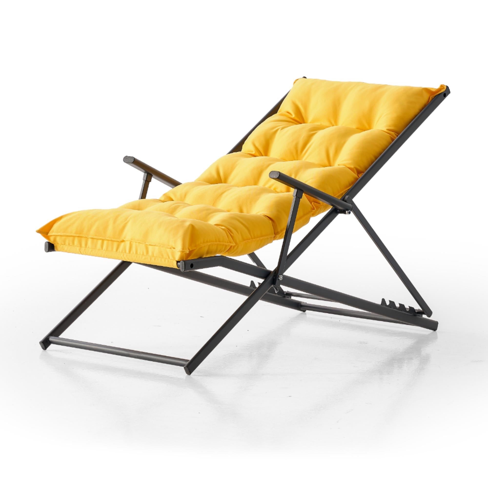 Relax Ayarlanabilir Bahçe Balkon Koltuğu | Minderli Şezlong