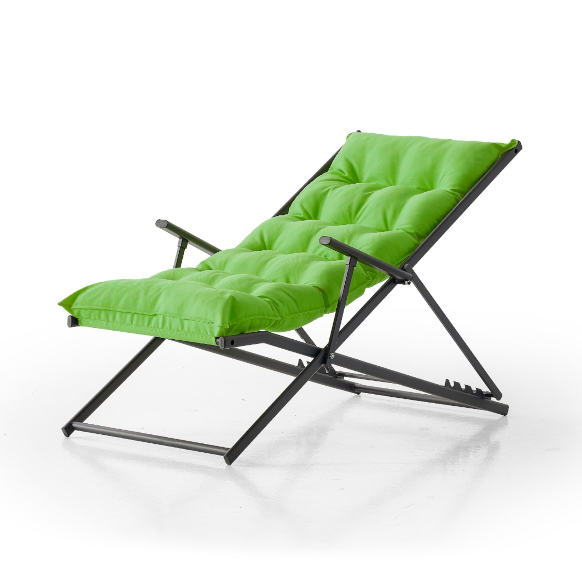 Relax Ayarlanabilir Bahçe Balkon Koltuğu | Minderli Şezlong