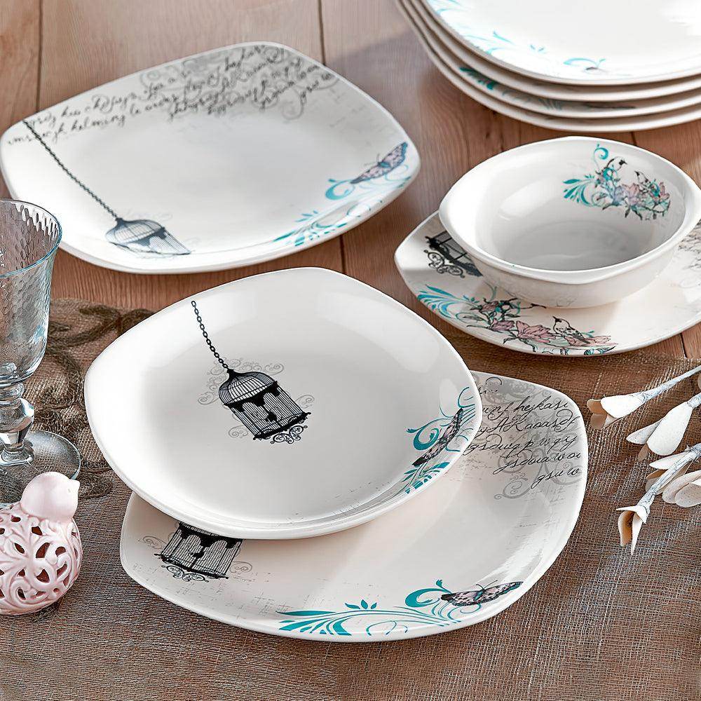 Keraart Retro Yemek Takımı 24 Parça 6 Kişilik