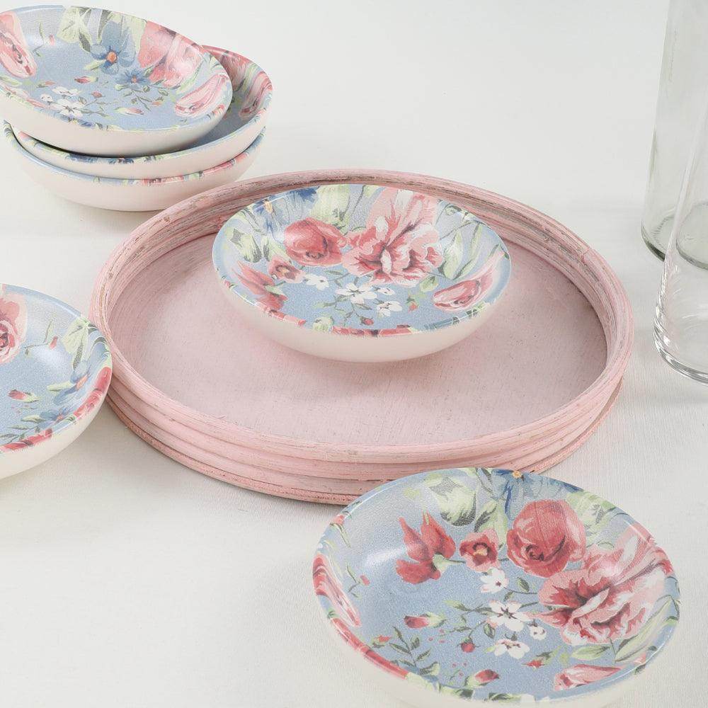 Keraart Rose Blue Halka Çerezlik/Sosluk 13 Cm 6 Adet - 18715