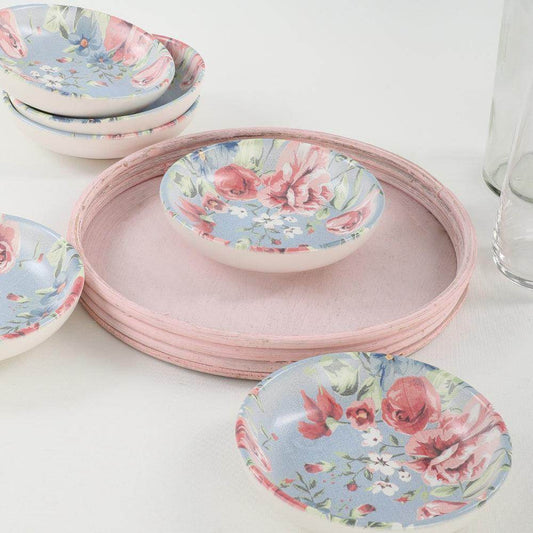 Keraart Rose Blue Halka Çerezlik/Sosluk 13 Cm 6 Adet - 18715