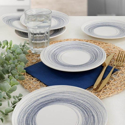Keraart Round Line Pasta Tabağı 20 Cm 6 Adet - 18401
