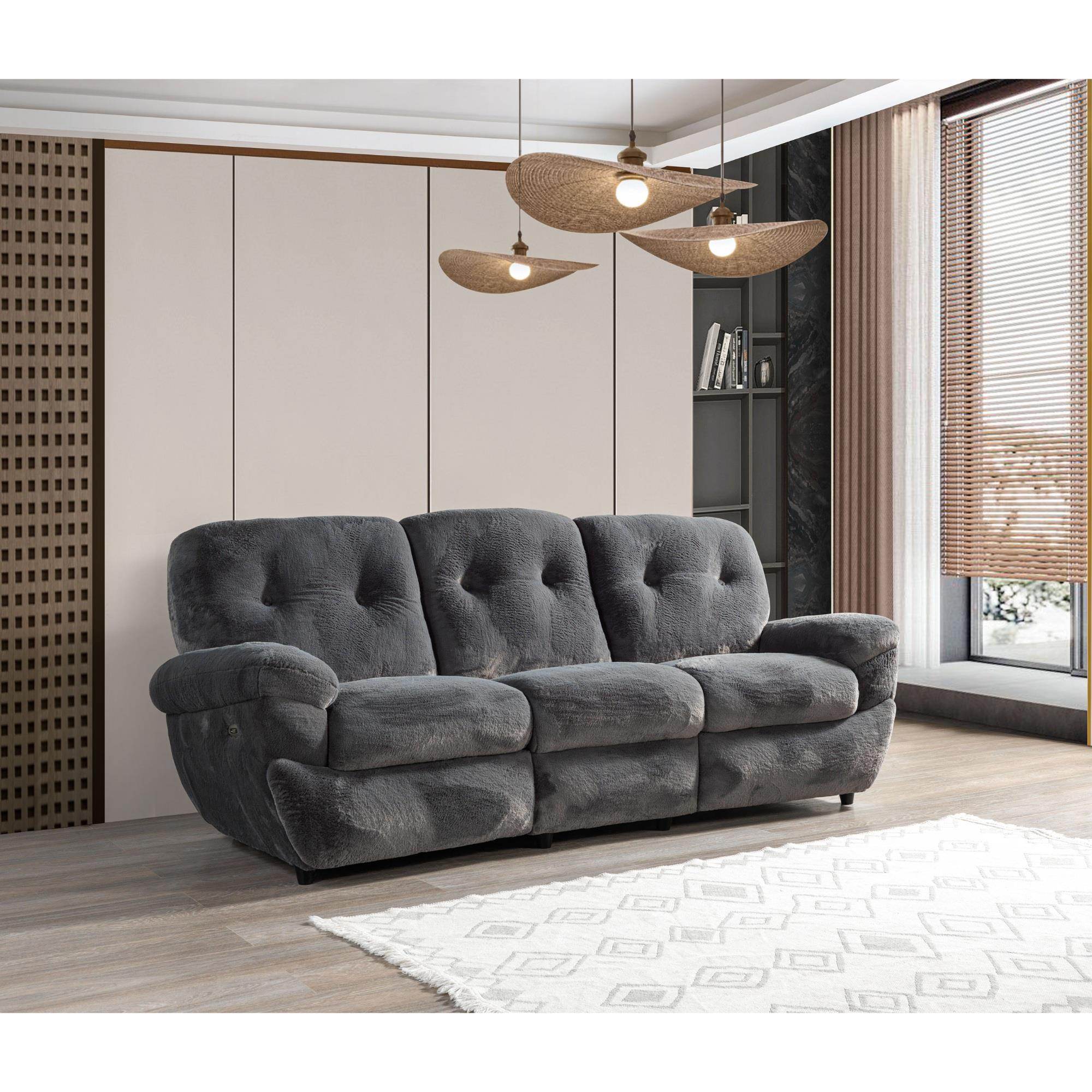 Royal Sinema Koltuğu | Rehome Royal Üçlü Koltuk | 230x90x105 cm