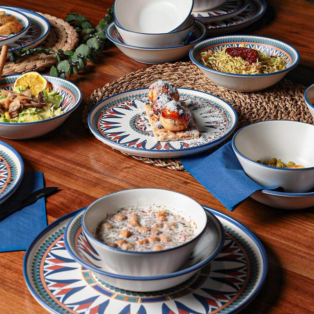 Keraart Ruby Yemek Takımı 24 Parça 6 Kişilik 20793-94-95