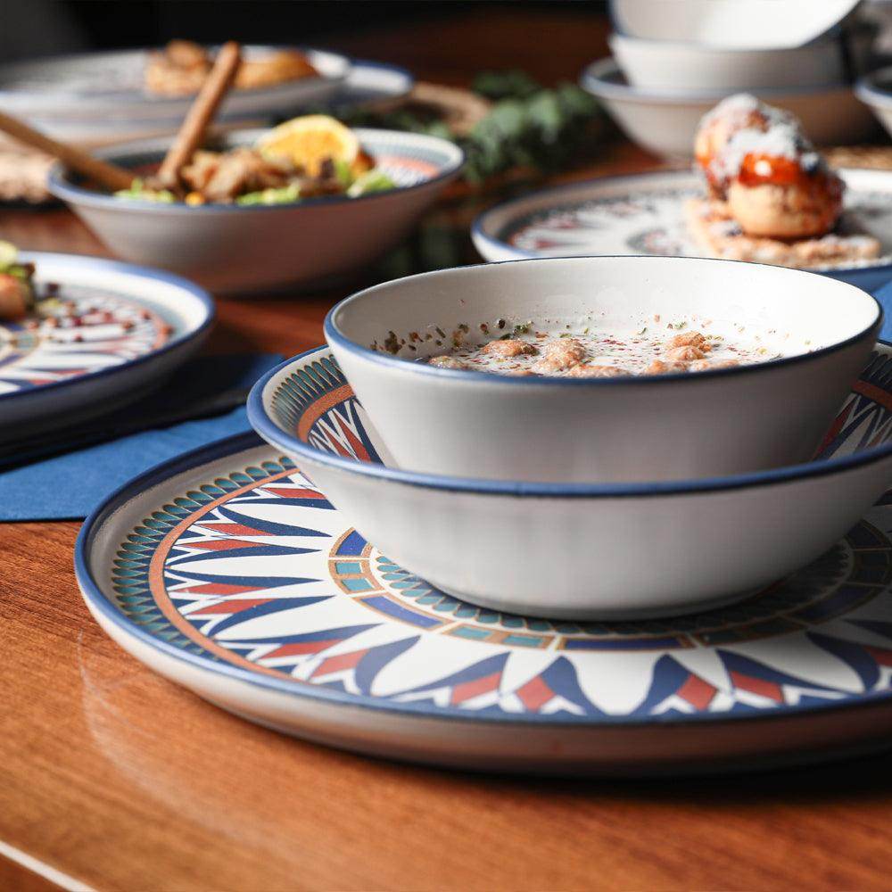 Keraart Ruby Yemek Takımı 24 Parça 6 Kişilik 20793-94-95