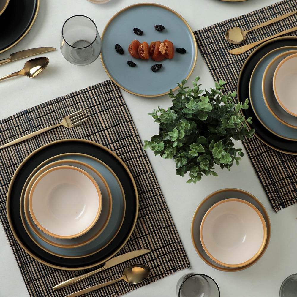 Safir Gri Yemek Takımı 6 Kişilik 24 Parça 624-995