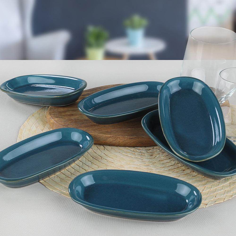 Safir Hitit Kayık Tabak 6 Adet 16 Cm