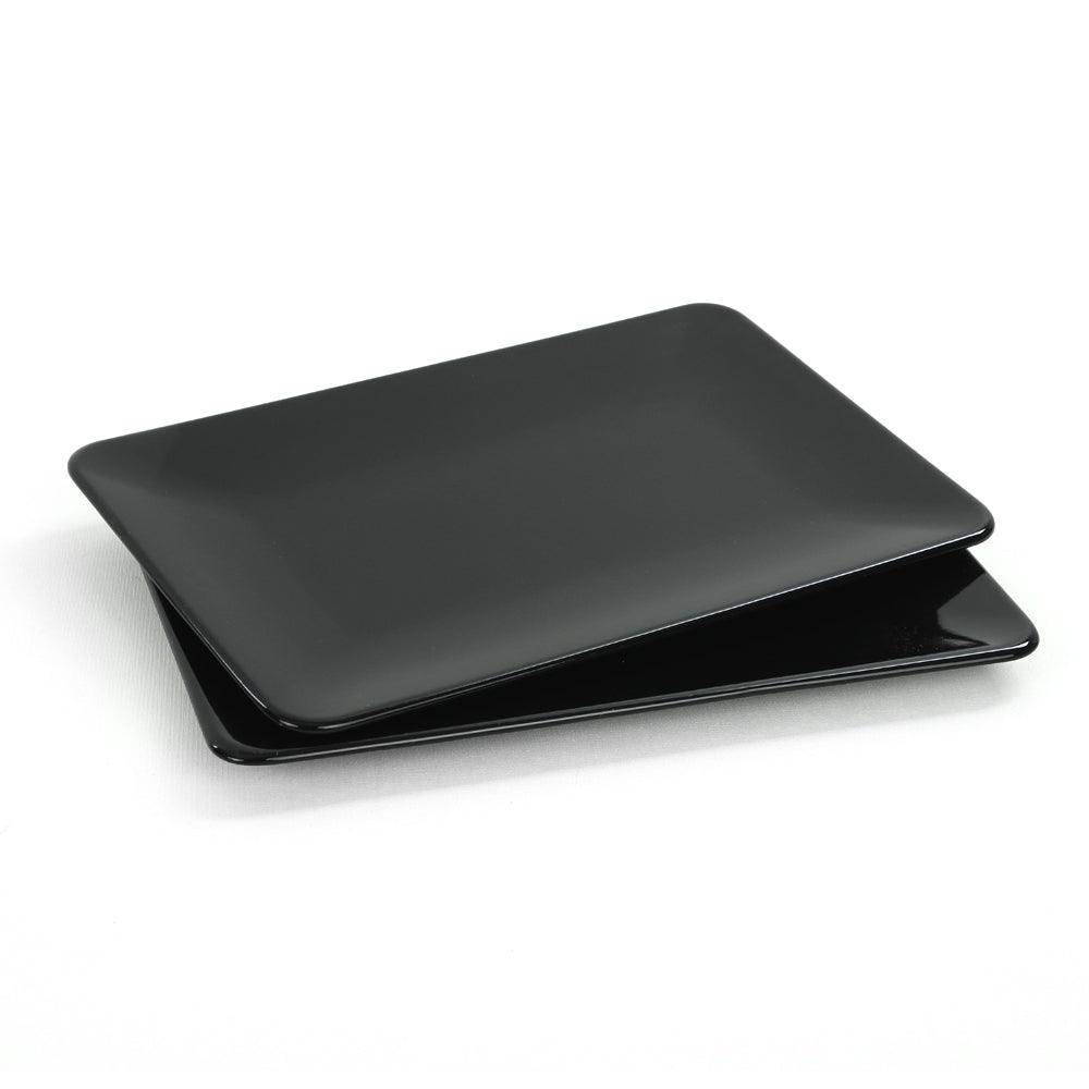 Siyah Siera Kayık Tabak 31 Cm 2 Adet