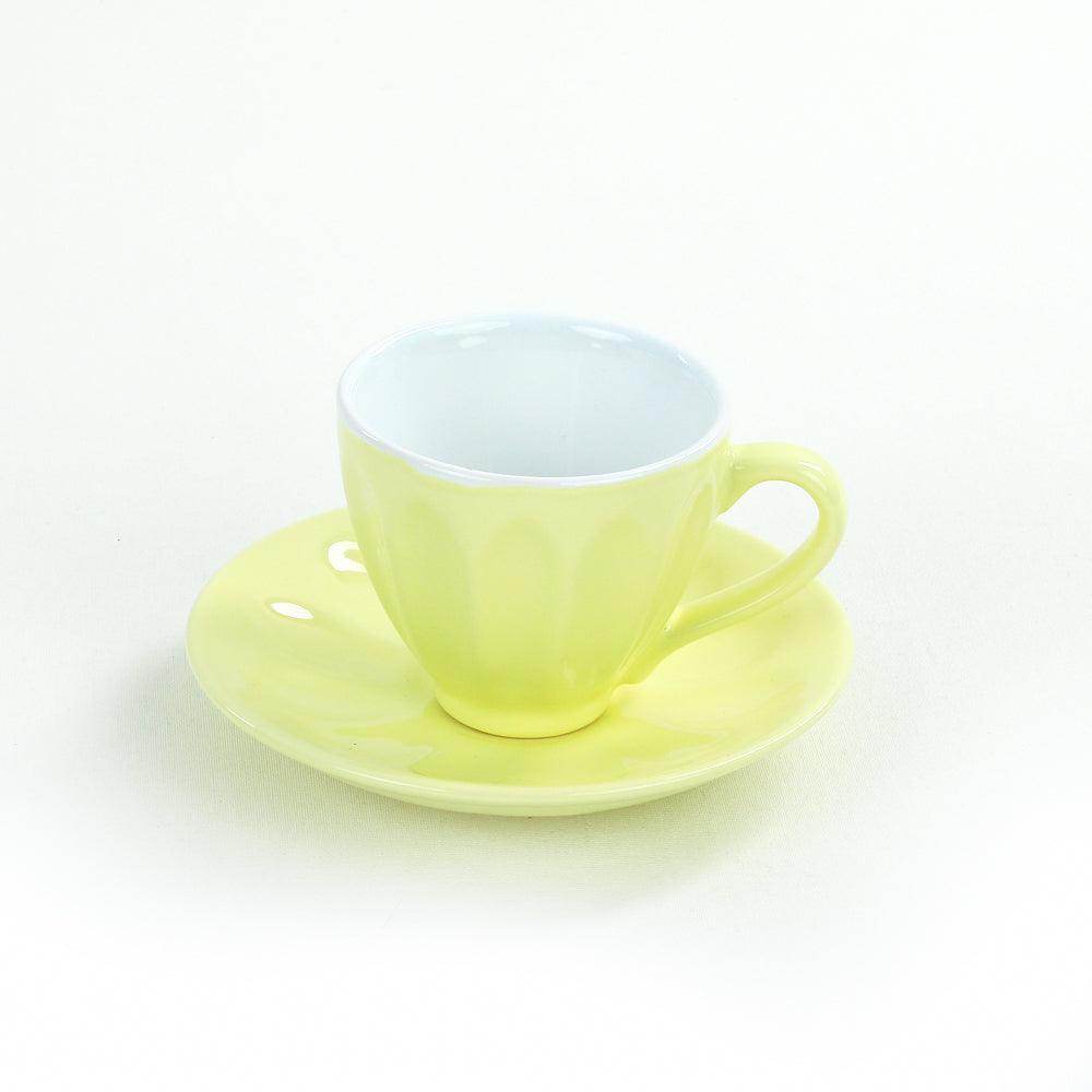 Keraart Soft Rainbow Badem Çay Fincan Takımı 12 Parça 6 Kişilik