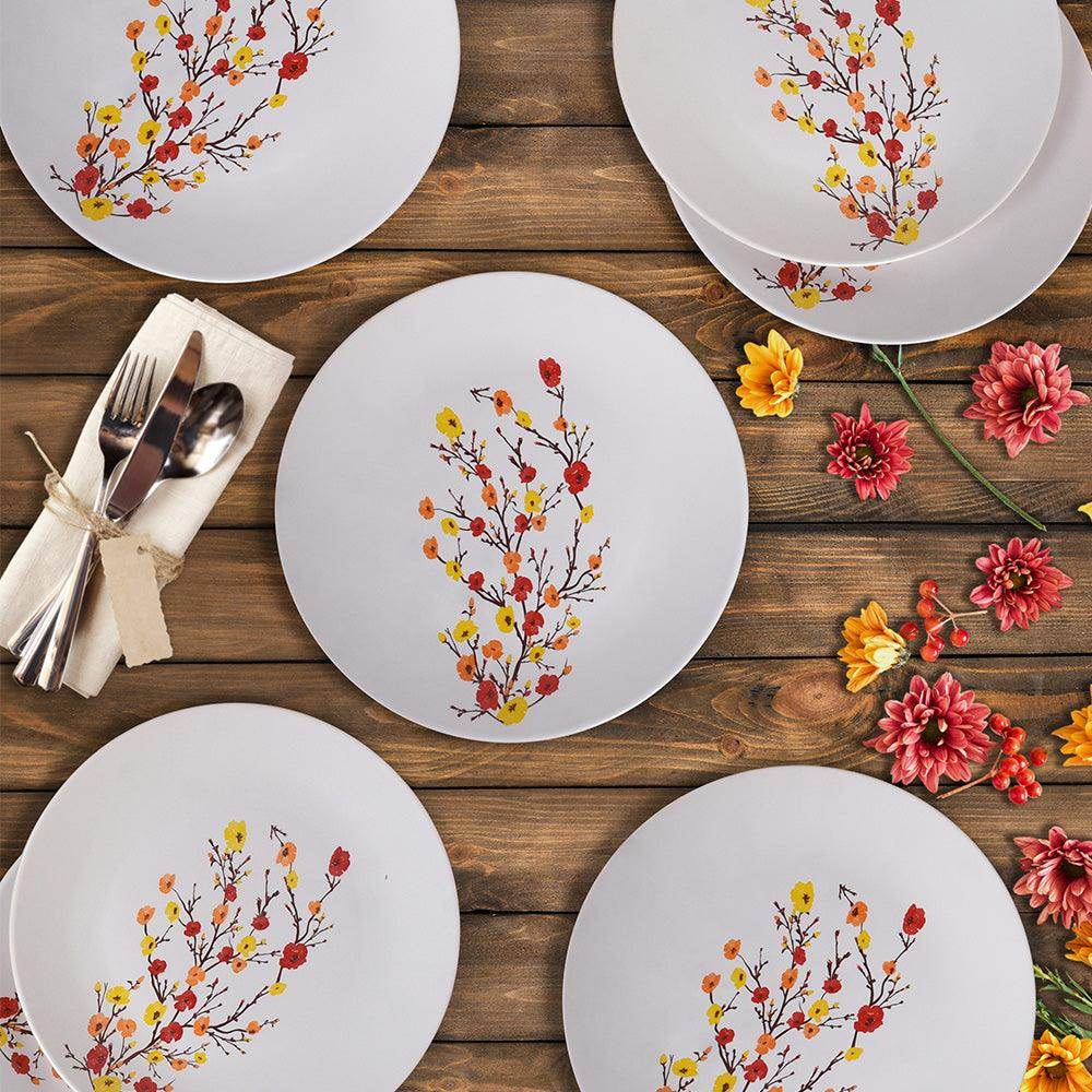 Keraart Sonbahar Tomurcuk Servis Tabağı 26 Cm 6 Adet