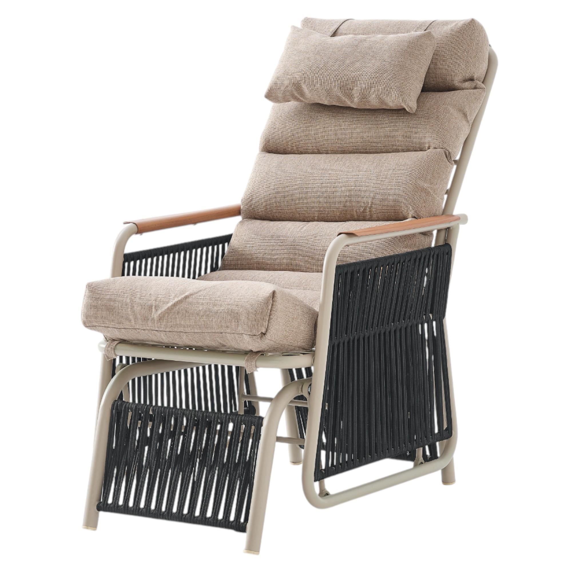 Space Ahşap Kollu Minderli Bahçe Koltuğu | Bahçe Sandalyesi