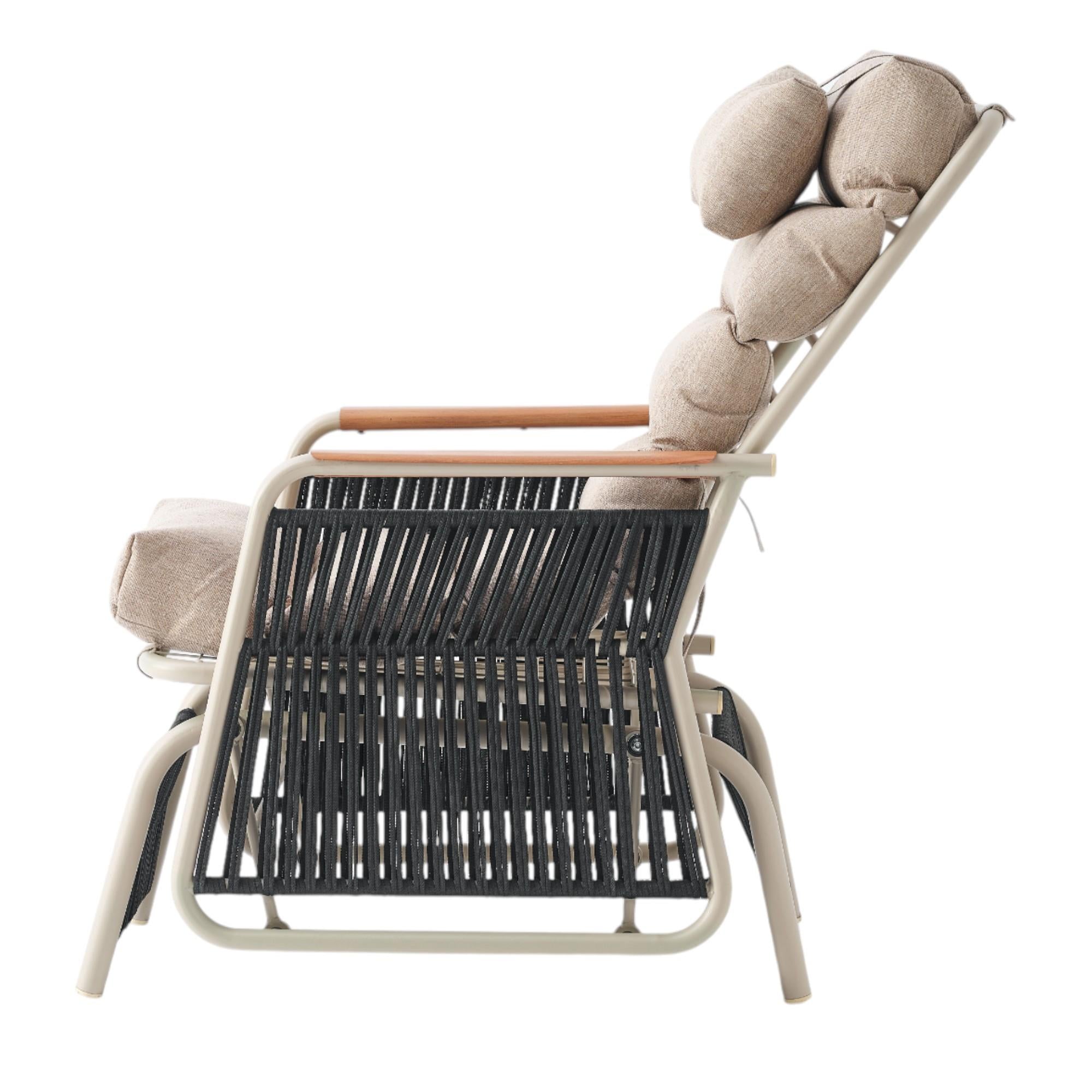 Space Ahşap Kollu Minderli Bahçe Koltuğu | Bahçe Sandalyesi