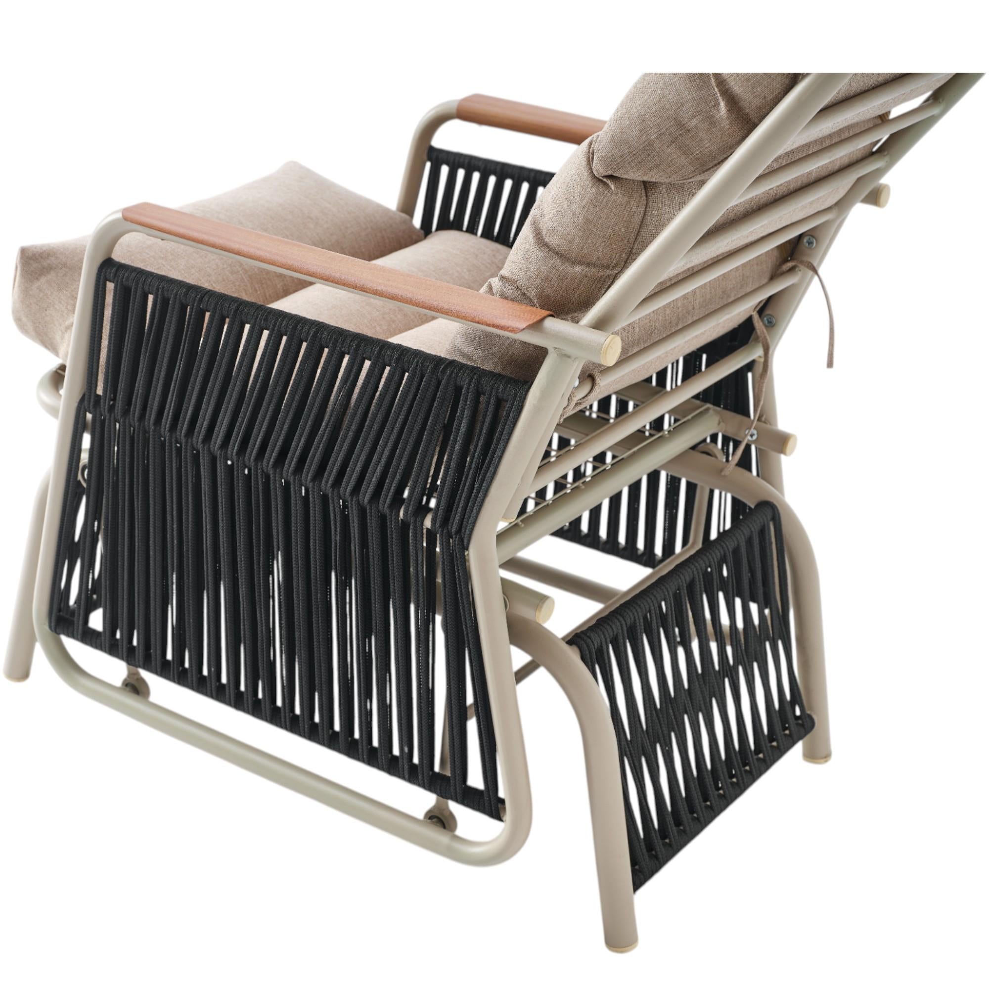 Space Ahşap Kollu Minderli Bahçe Koltuğu | Bahçe Sandalyesi