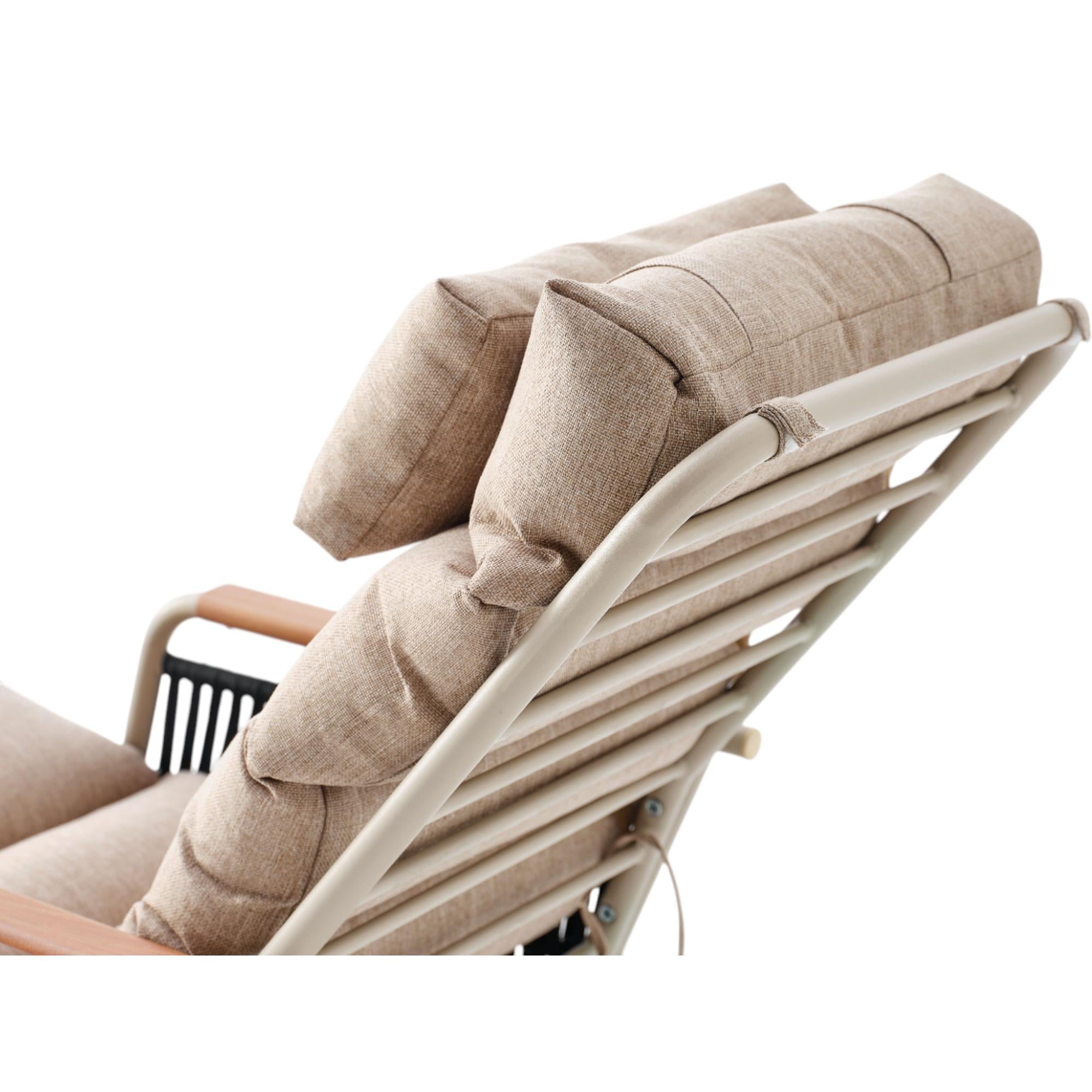 Space Ahşap Kollu Minderli Bahçe Koltuğu | Bahçe Sandalyesi