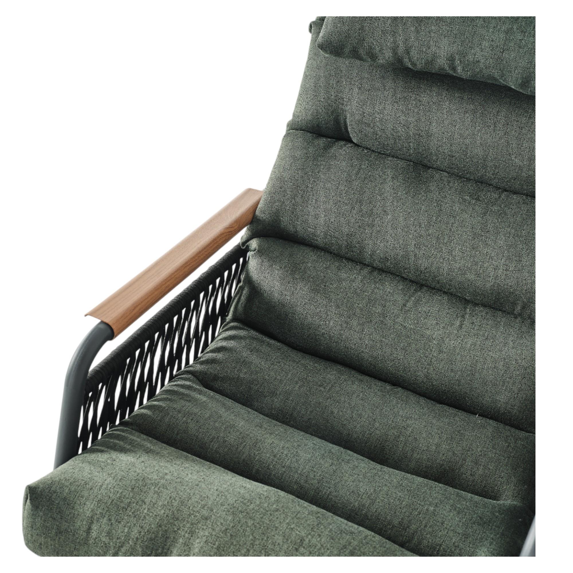 Space Ahşap Kollu Minderli Bahçe Koltuğu | Bahçe Sandalyesi