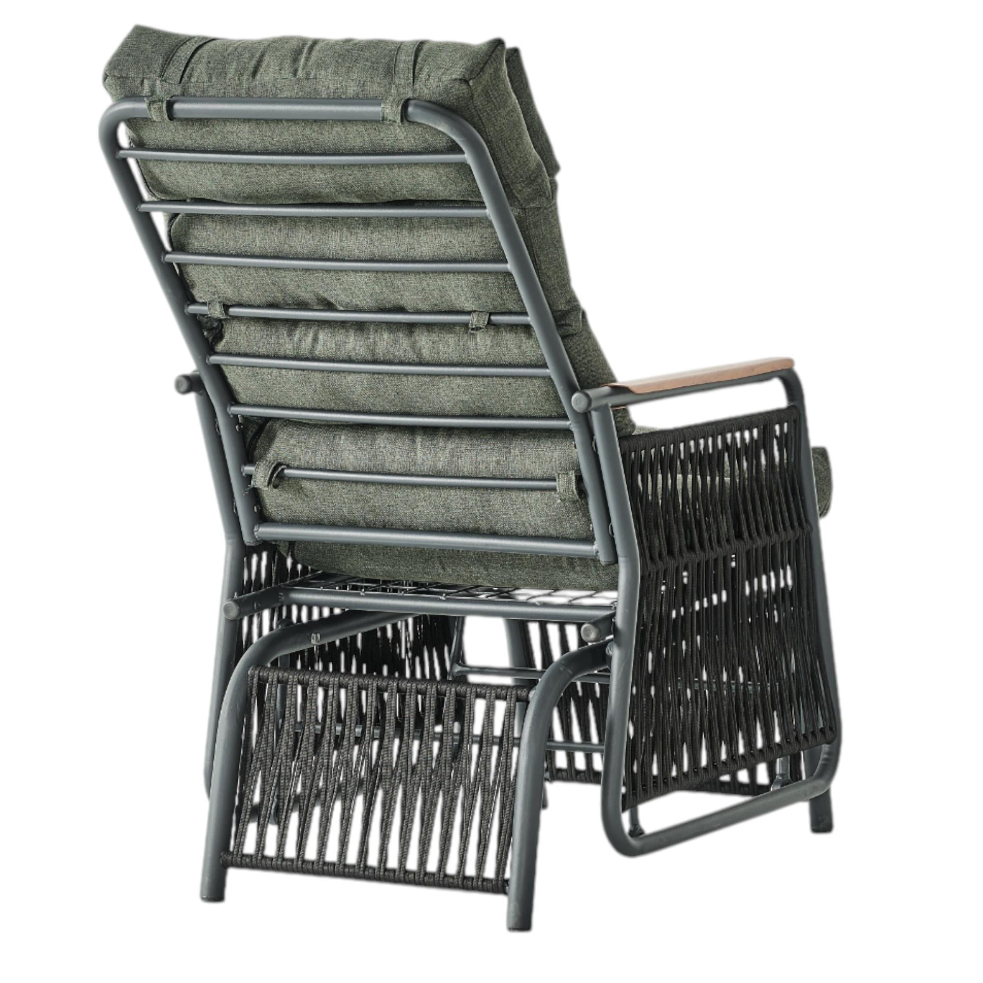 Space Ahşap Kollu Minderli Bahçe Koltuğu | Bahçe Sandalyesi