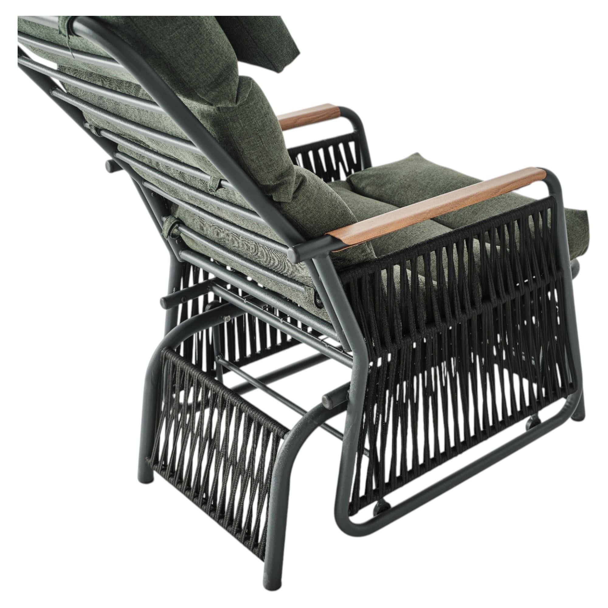 Space Ahşap Kollu Minderli Bahçe Koltuğu | Bahçe Sandalyesi