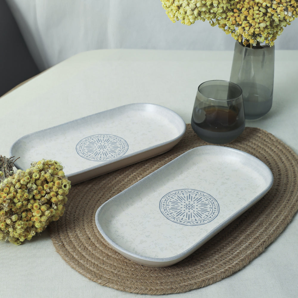 Keraart Stone Noyan Kayık Tabak 28 Cm 2 Adet 21427