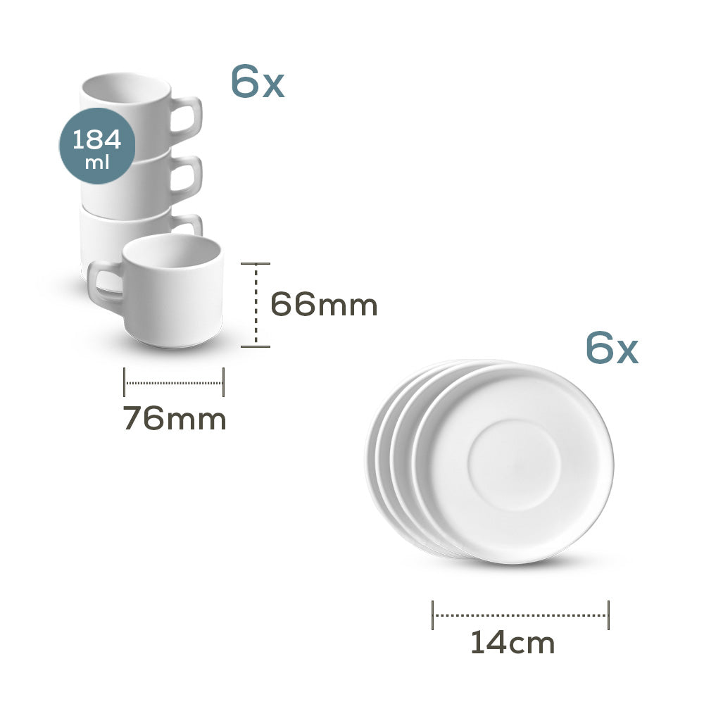 Stone Stackable Çay Takımı 12 Parça 6 Kişilik 21426