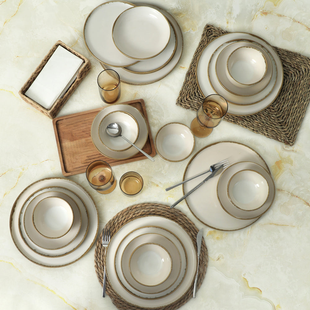 Straw Nordic Yemek Takımı 24 Parça 6 Kişilik