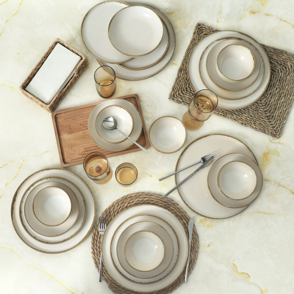 Straw Nordic Yemek Takımı 24 Parça 6 Kişilik