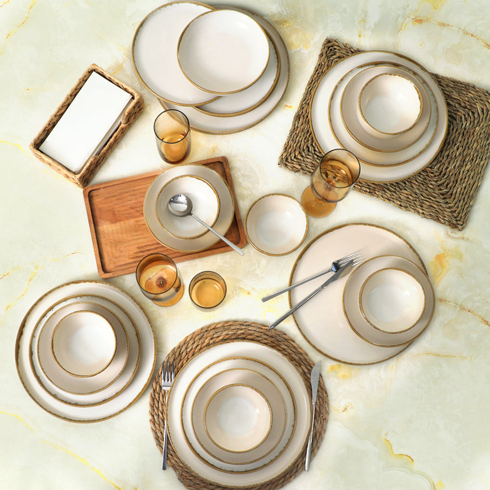 Straw Nordic Yemek Takımı 24 Parça 6 Kişilik