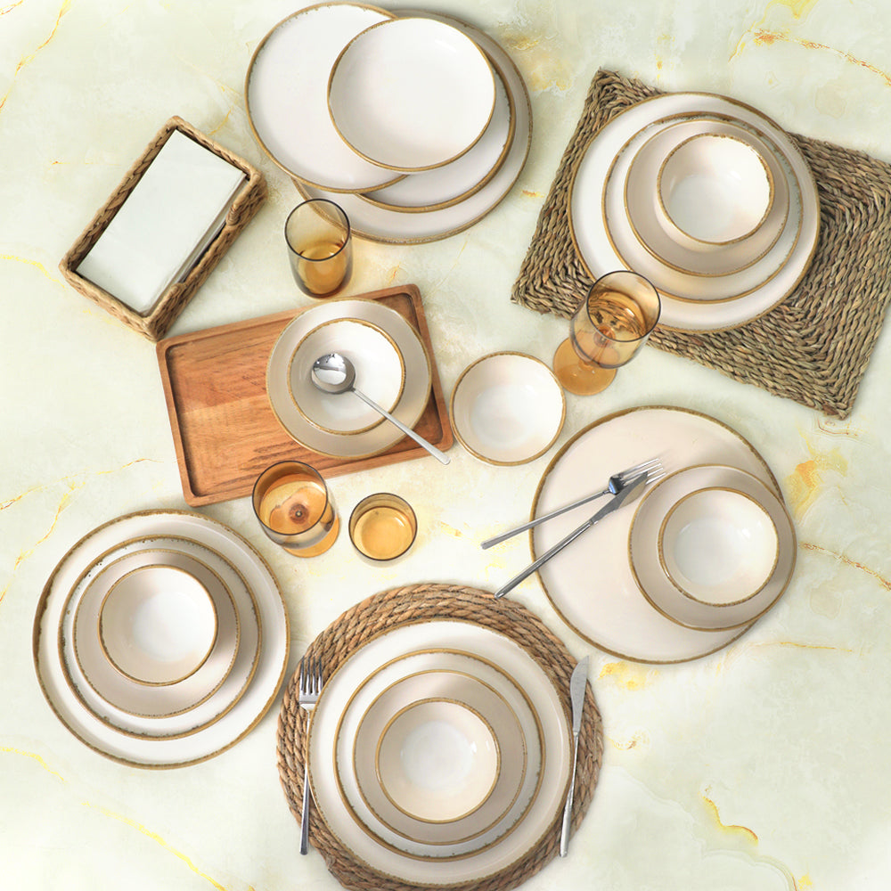 Straw Nordic Yemek Takımı 24 Parça 6 Kişilik
