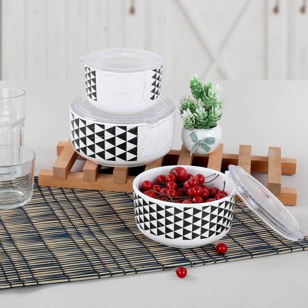 Keraart Trigon Saklama Kabı 12/14/16 cm 3 Parça