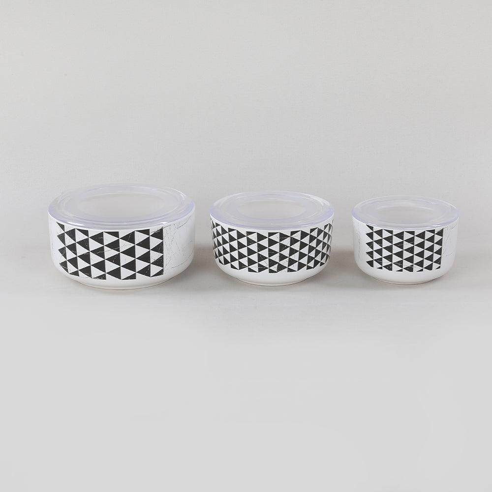 Keraart Trigon Saklama Kabı 12/14/16 cm 3 Parça