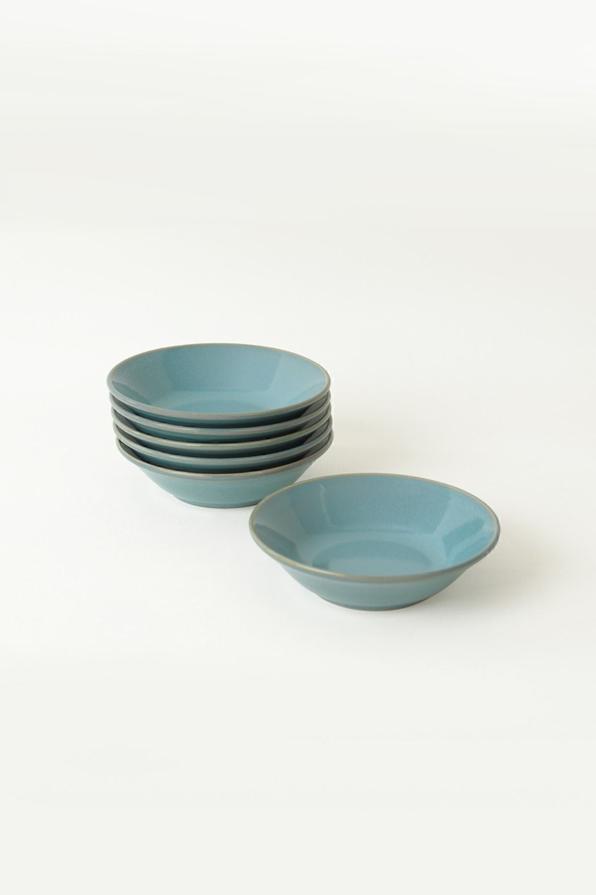 Turkuaz Granit Hitit Yemek Tabağı 18 Cm 6 Adet Q07