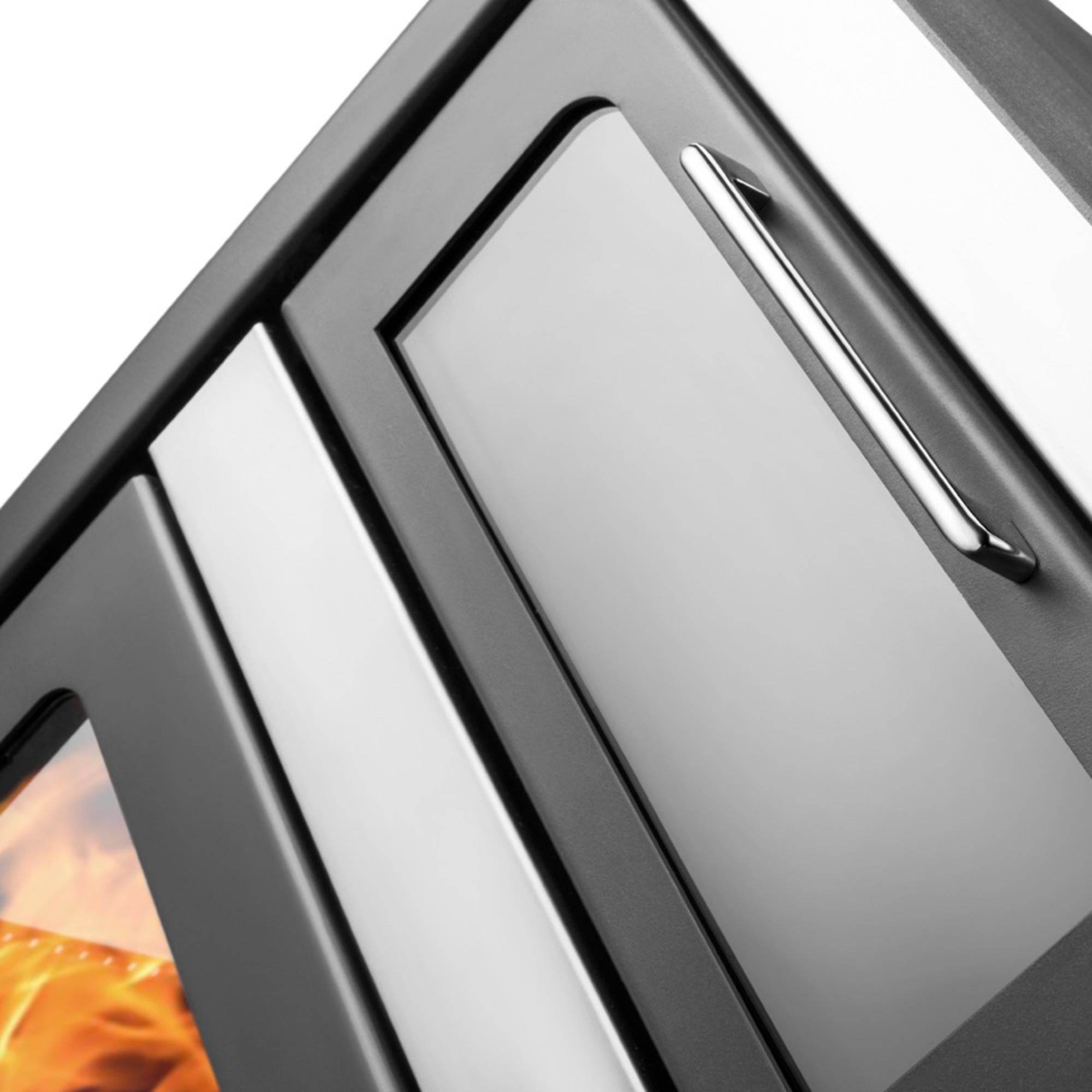 Üç Camlı Fırınlı Şömine Soba | ES-400 | Erendemir