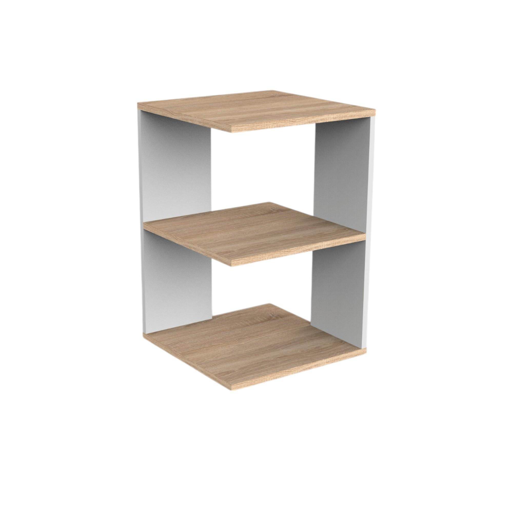 Urban Ahşap Yan Sehpa | 40x40x60 cm | Balfa Köşe Sehpa