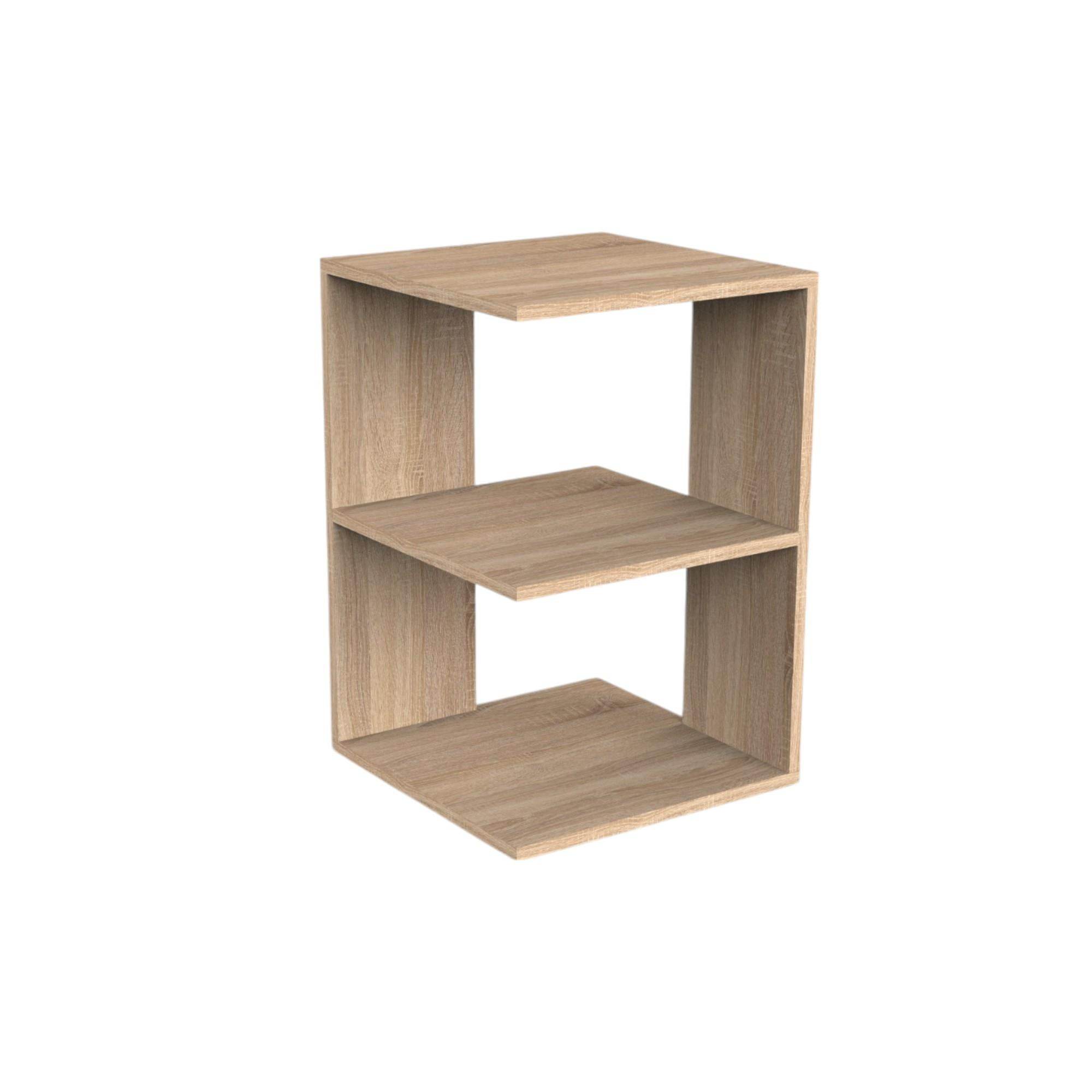 Urban Ahşap Yan Sehpa | 40x40x60 cm | Balfa Köşe Sehpa