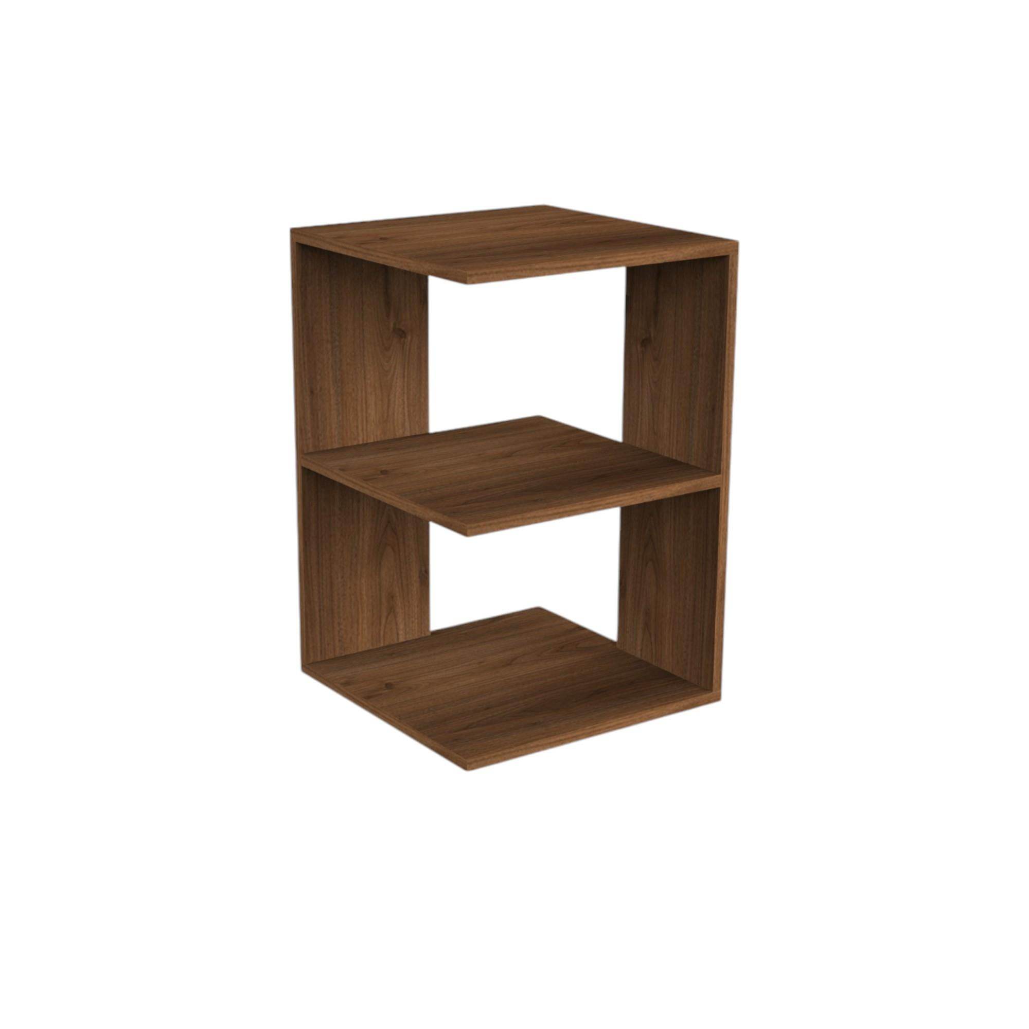 Urban Ahşap Yan Sehpa | 40x40x60 cm | Balfa Köşe Sehpa