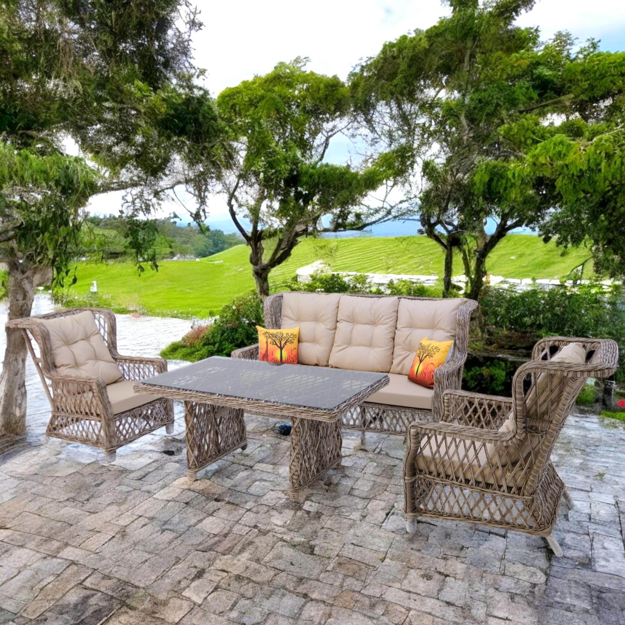 Valeria | Rehome Üçlü Rattan Bahçe Oturma Grubu | 43