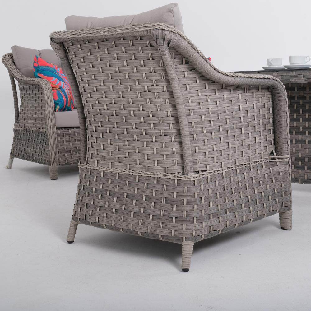 Velocity Üçlü Rattan Bahçe Oturma Grubu | Rehome