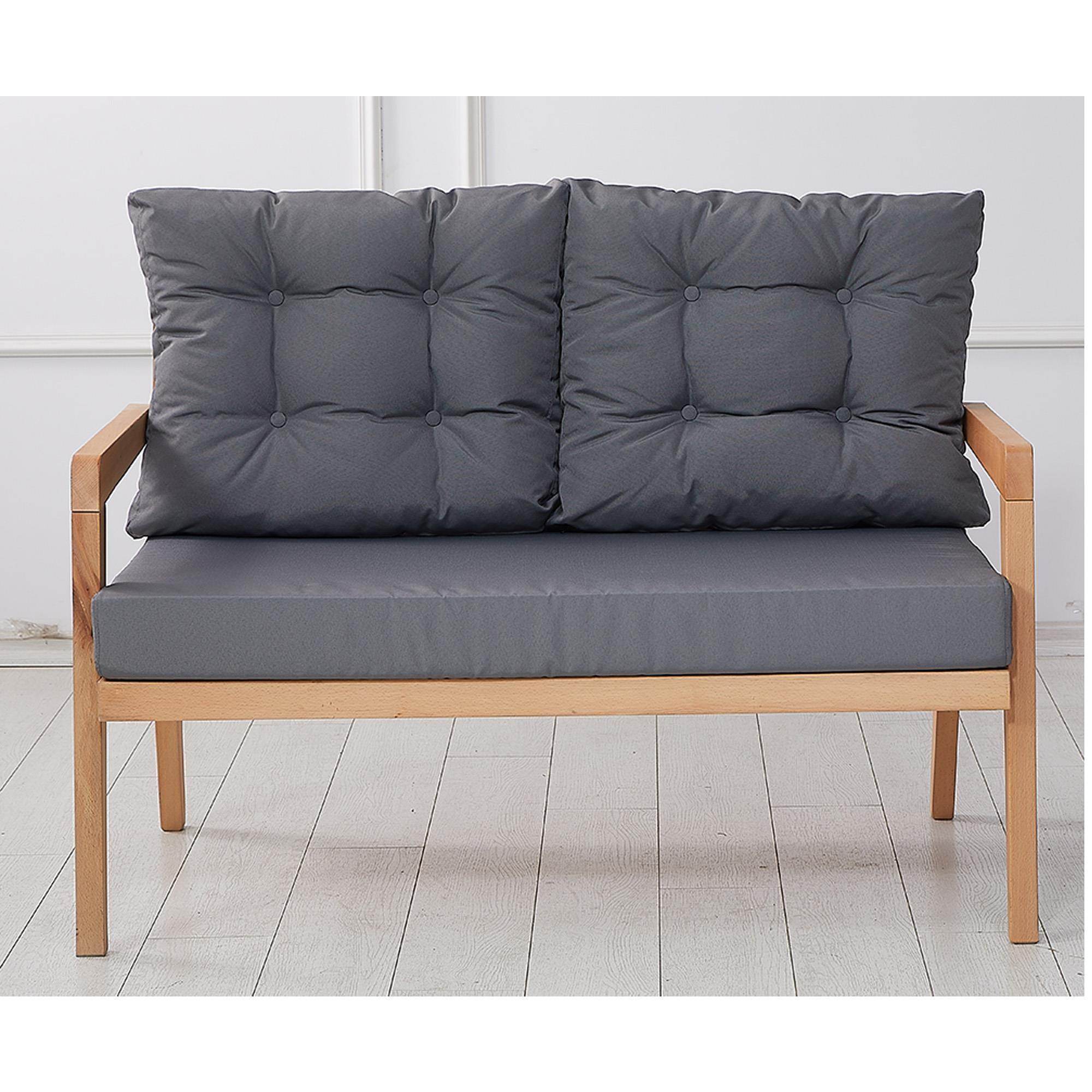 Vena Ahşap İkili Bahçe Koltuğu | Balkon Koltuğu | Rehome