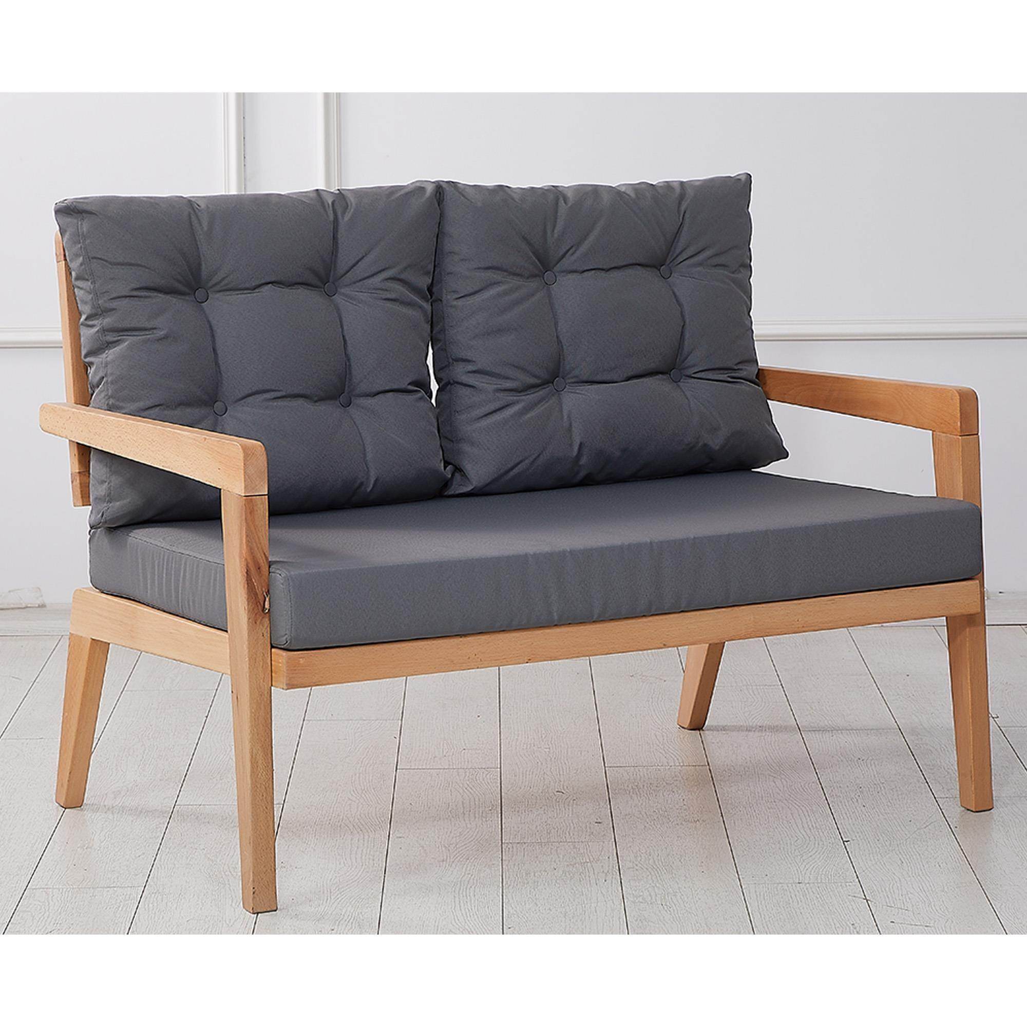 Vena Ahşap İkili Bahçe Koltuğu | Balkon Koltuğu | Rehome